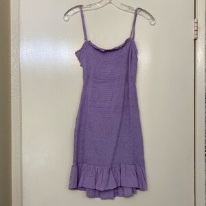 Lavender Smocked Spaghetti strap dress